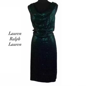 COPY - Lauren Ralph Lauren Green Sequin Dress NWT Size 16
